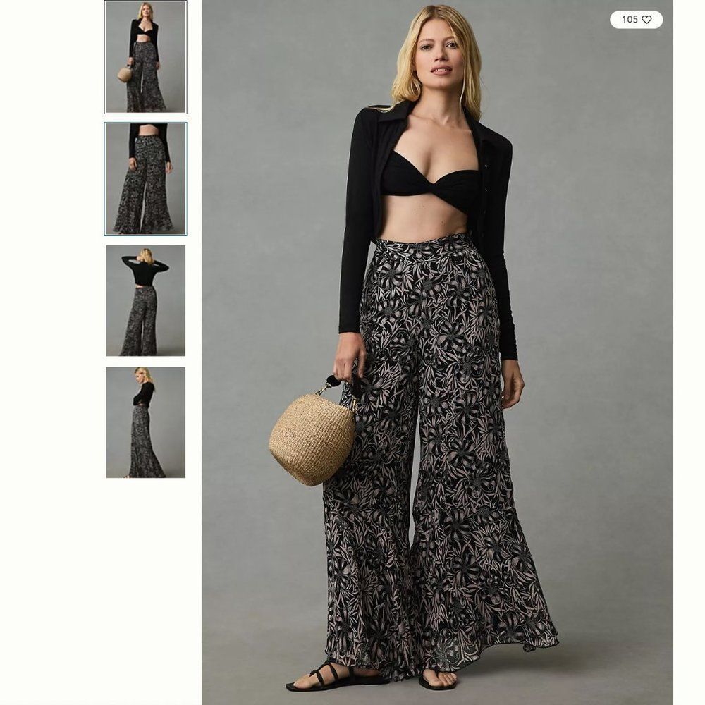 Anthropologie Florence Balducci Flowy Wide-Leg Pants
